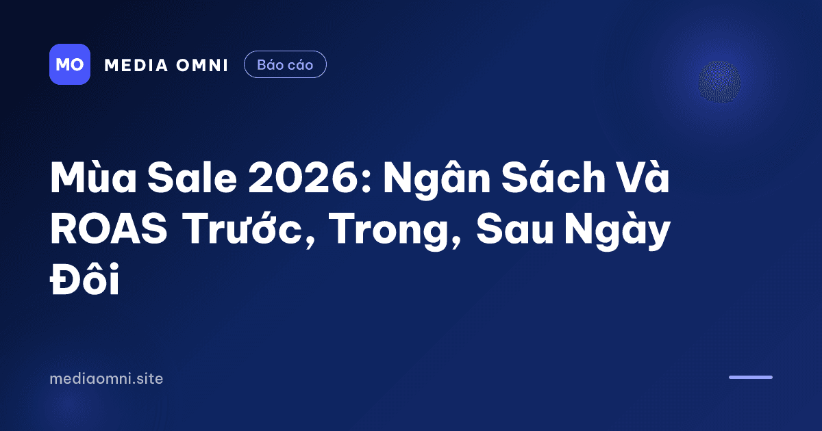 Mùa Sale 2026: Ngân Sách Và ROAS Trước, Trong, Sau Ngày Đôi — Media Omni