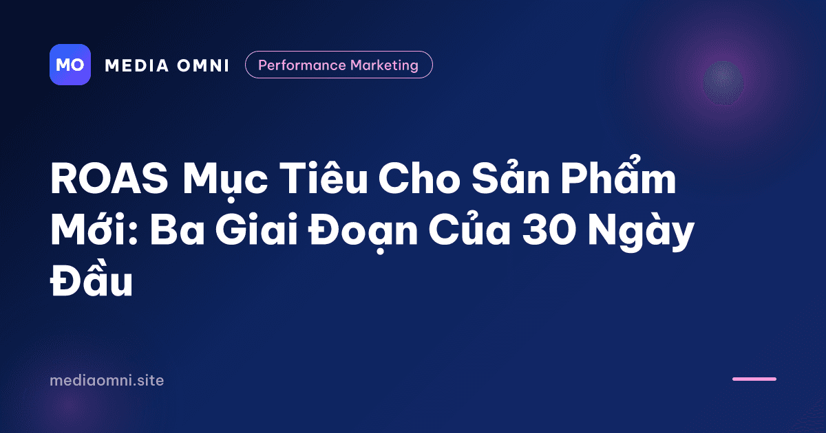 ROAS mục tiêu cho sản phẩm mới: Ba giai đoạn của 30 ngày đầu
